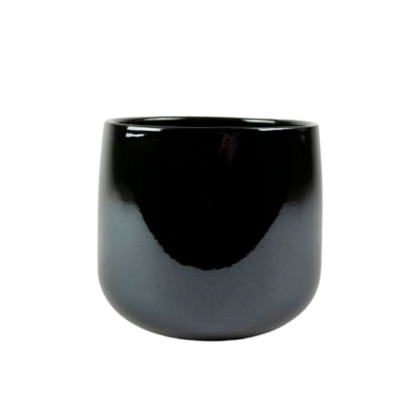 Vaso Bretagne Cerâmica Ts Brasil Chumbo 15 x 13 cm