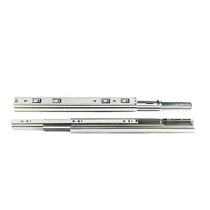 Corrediça Telescópica em Aço Mini Light Até 17Kg 1 Par Jomarkits Corrediça Telescópica Mini Light 32x450mm Até 17Kg 01 Par em Aço