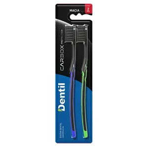 Escova De Dente Dentil Carbox Protection Macia 2 Unidades
