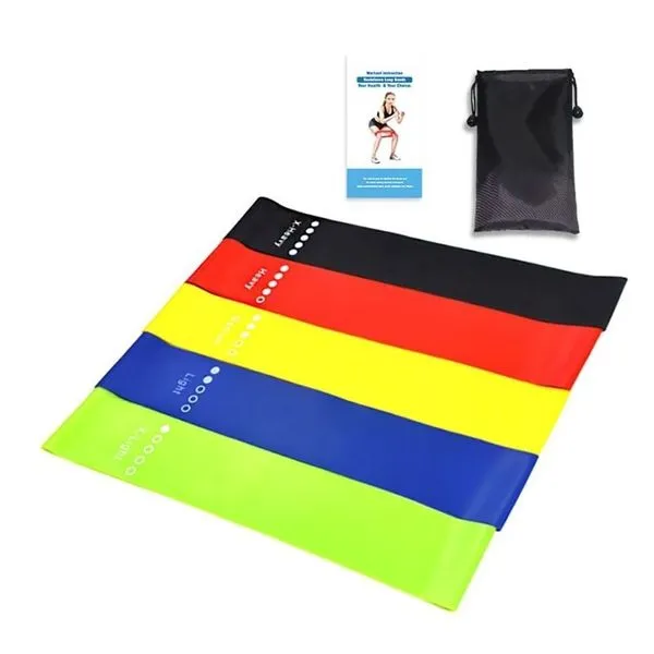 Kit 5 Super Mini Bands Kit Fita Exercicio Para Malhar Exercício Em Casa Elasticos