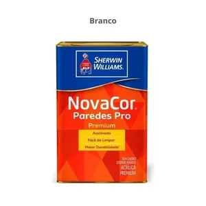 Tinta Acrílica Sherwin-Williams Premium Acetinado Novacor Paredes Pro 18L 38600006 Branco (MP)