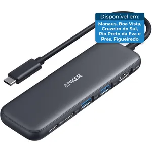 Hub Anker Hdmi 5 Em 1 Divisor Preto A-BI