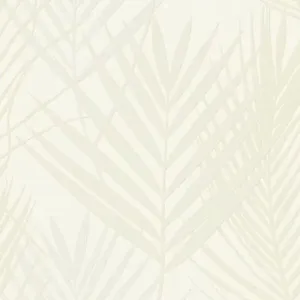Papel De Parede Tissé Folhagem Branco 20701