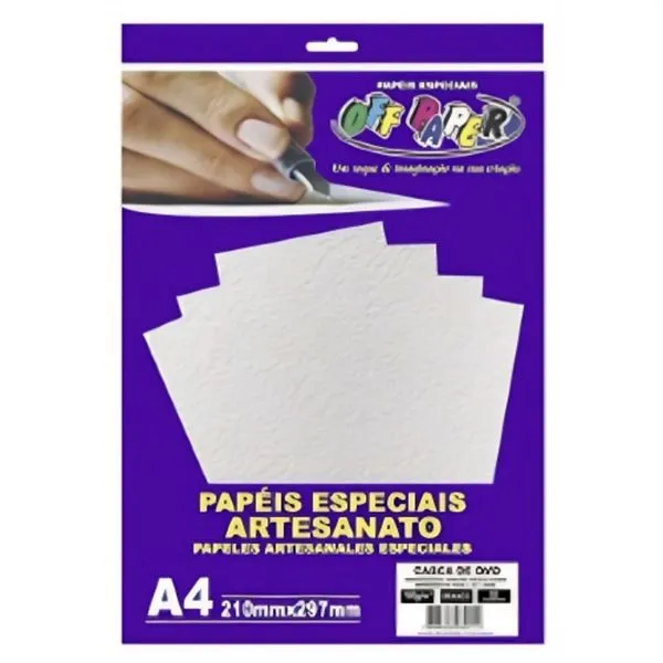 Papel Off Paper Casca De Ovo 180G Branco 50 Folhas (MP)