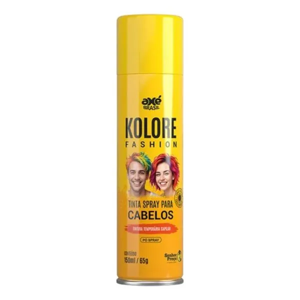 Spray para Cabelo Kolore Amarelo 150ml SPRAY CAB KOLORE 150ML AMARELO