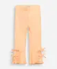 calça flare infantil de algodão com lacinho laranja 3