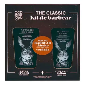 Kit QOD Shave Creme de Barbear 150g + Loção Pós Barba 80g