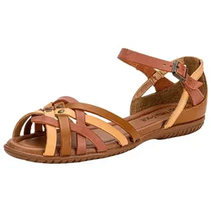 Sandália Feminina Flat New Face 31402 CAMEL 36