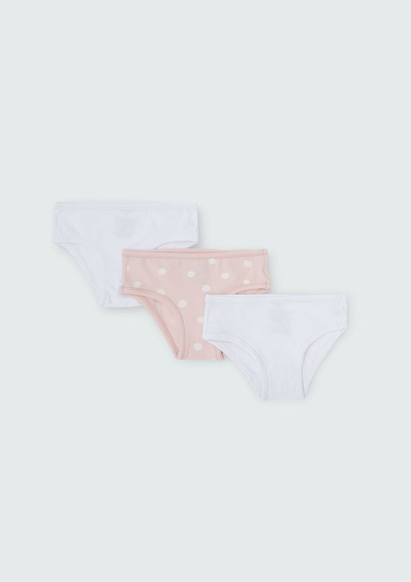Kit Com 3 Calcinhas Infantil Em Ribana - Multicolorido 006
