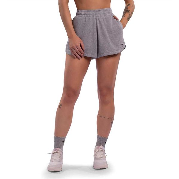 Shorts Casual Feminino Mizuno Heritage 2 G Cinza