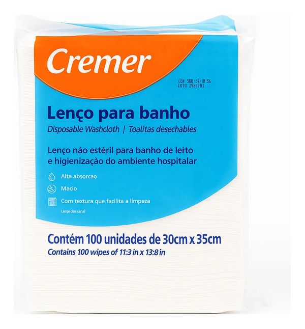 Lenco Para Banho Cremer 30x35cm Único Único