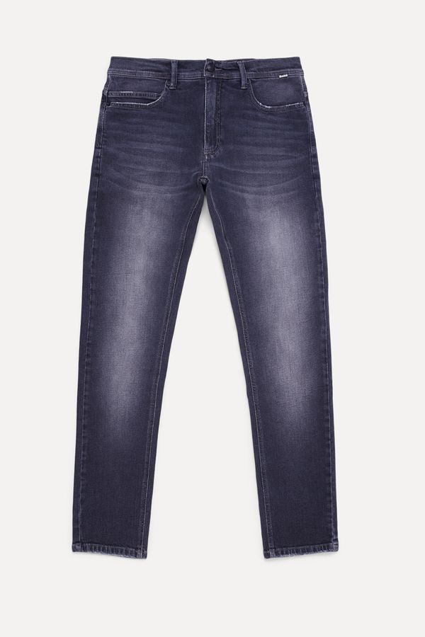 Calça Jeans 5 Pockets Stretch Skinny Preto - 48