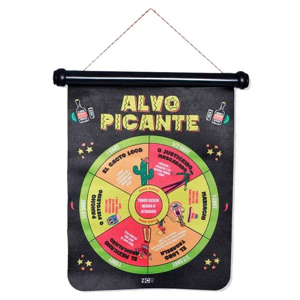 Jogo Zonacriativa C/ 6 Dardos E 4 Shots 50ml Alvo Picante (MP)