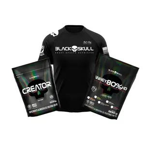 Kit Whey 80% HD + Creatina Creator 500g + Camiseta Dry Fit - Black Skull Kit Whey 80% HD + Creatina Creator 500g + Camiseta Dry Fit Black Skull (Cook+ G)