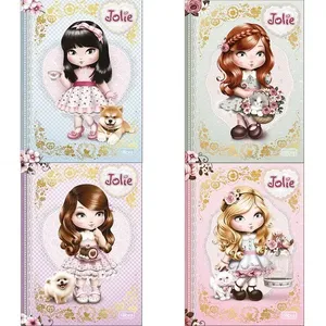 Caderno Colegial Brochura Capa Dura Jolie Sortido 80 Folhas 383899 - Tilibra