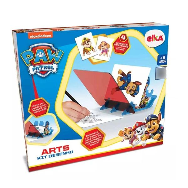 Conjunto de Artes - Arts Kit Desenho - Patrulha Canina - Vermelho - Elka
