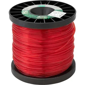 Fio de nylon 2,4 mm x 194 m vermelho perfil redondo 7183 EKILON GRASS