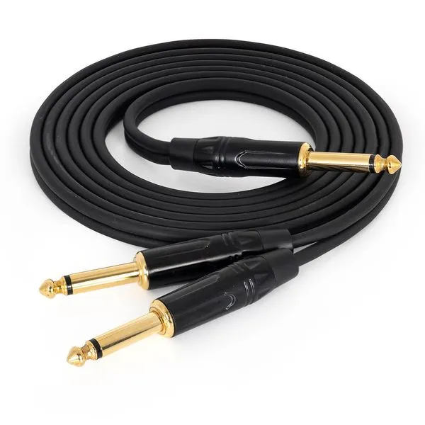 Cabo Adaptador Profissional P10 Mono para 2 P10 Mono 10 metros