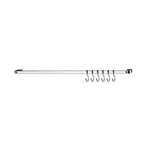 Barra Piatina Organizadora de Cozinha Future 30cm com 6 Ganchos