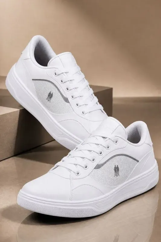 Tênis Casual Street Leve e Confortável Polo Wear Branco 41