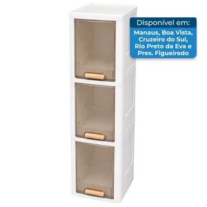 Armário Tao Multicamuflado para Sala de Estar Branco T-BI