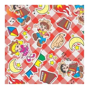 TNT Estampado Festa Junina Quadriculado Vermelho 5M X 140CM Polipropileno Supper TNT Estampado Festa Junina Quadriculado Vermelho 5M X 140CM Supper