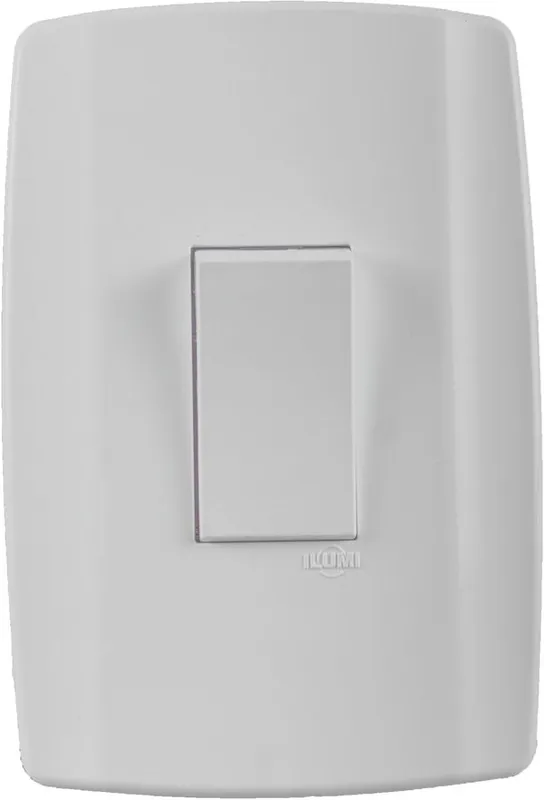 Interruptor Ilumi Simples 10A 250V Vertical Slim