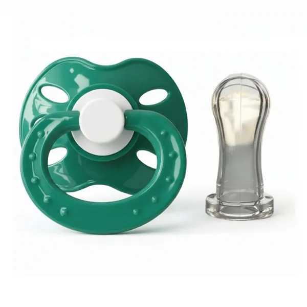 Chupeta Plus Bico Redondo 100% Silicone Baby Nany No Blister Verde