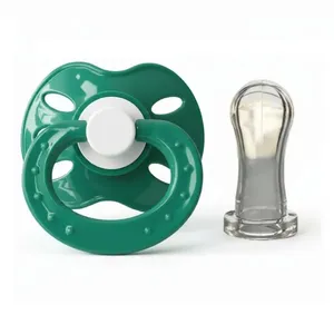 Chupeta Plus Bico Redondo 100% Silicone Baby Nany No Blister Verde