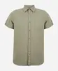 camisa juvenil de algodão com bolso texturizada verde 16