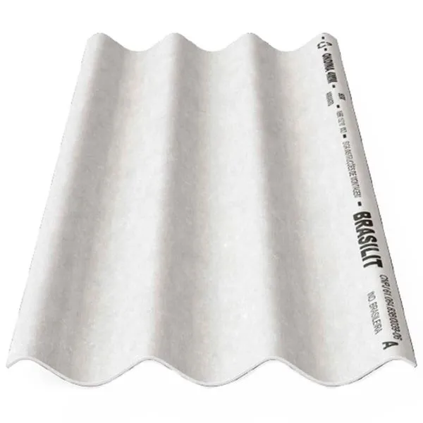 Telha De Fibrocimento Ondina Brasilit Cinza 2,44mx0,5mx4mm (MP)