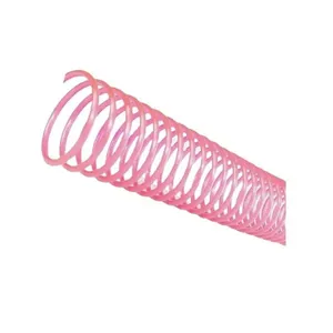 Espirais para Encadernação Lassane esp20ros_T PVC Semi-Rígido 20MM 70 Unidades Rosa Transparente Espirais para Encadernação Lassane 20MM 120 Folhas 70 Und Rosa Transparente