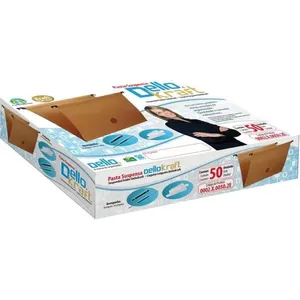 Pasta Suspensa Dello Dellokraft Haste Plastica com Visor Etiqueta Grampo e Hastes Removíveis Pasta Suspensa Dello Dellokraft Haste Plastica com Visor e Grampo