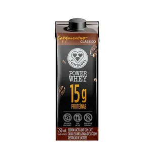 Bebida Proteica Power Whey Cappuccino Sem Lactose 3 Corações 250ml