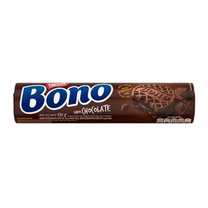 Biscoito Bono Nestlé Recheado Sabor Chocolate 126g