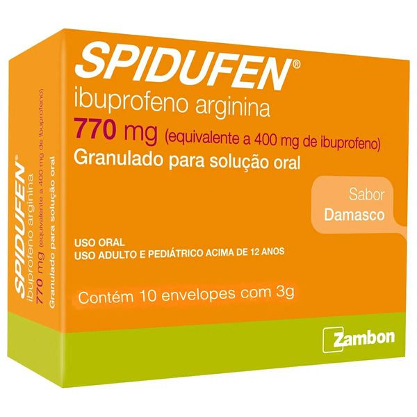 Spidufen 770Mg Granulado 10 Envelope Damasco 3 G
