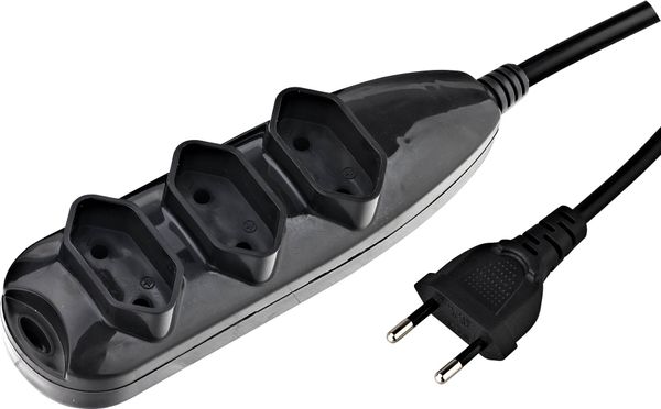 Extensão c/ 3 Entradas 10A 2 Pontas 3m Prosteel