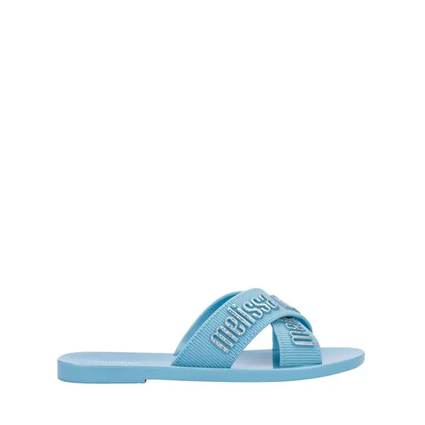 Mini Melissa M-Lover Slide Infantil Azul Prata 35968-30