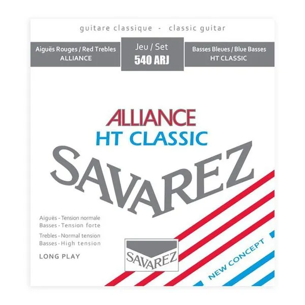 Encordoamento Violão Nylon Savarez 540ARJ Alliance Classic Tensão Híbrida 6 Cordas Encordoamento Violão Nylon 540ARJ Alliance Classic Tensão Híbrida Savarez