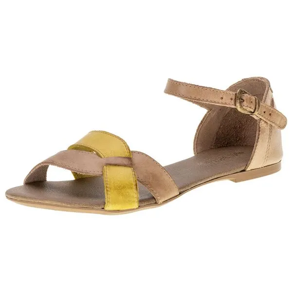 Sandália Feminina Flat Miss Western 189T TAUPE 39