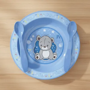 Kit Refeição Infantil Prato Copo de Treinamento Transição Com Válvula de fluxo