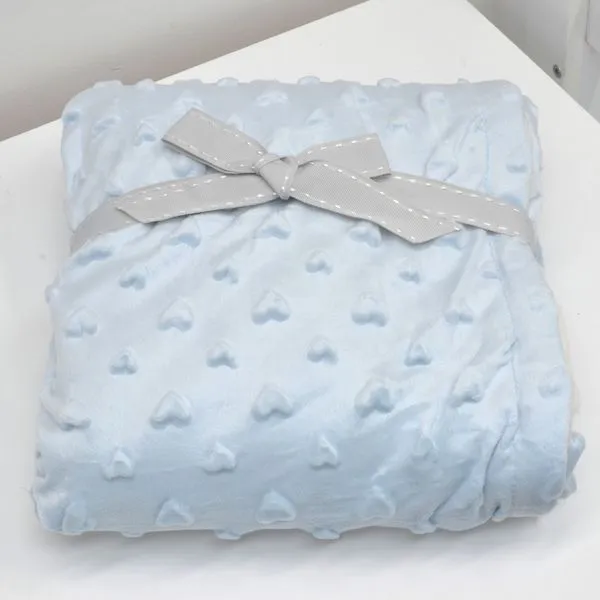 Cobertor Sherpa Hearts Azul