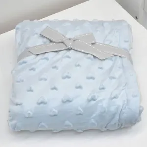 Cobertor Sherpa Hearts Azul