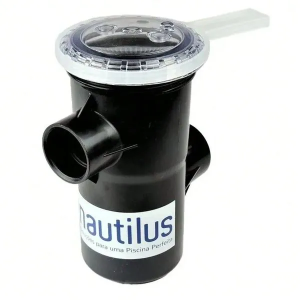 Pré-Filtro Universal para Motobomba de Piscina Até 2CV Tampa Transparente Acrílico Nautilus Pré-Filtro Universal Motobomba de Piscina Até 2CV Transparente Nautilus