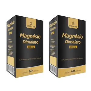 Kit C/2 Magnésio Dimalato 500MG C/60 Cápsulas - Gold Lab