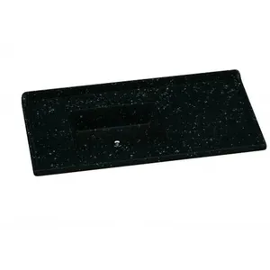 Tampo para Pia 100 cm Rorato Marmoplan | Preto