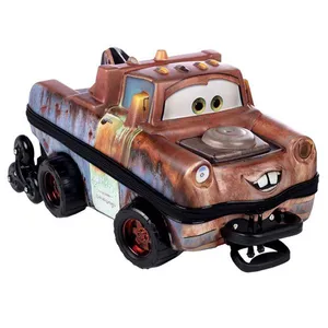 Mochila de Rodinhas 3D Carros Maxtoy Marrom Único