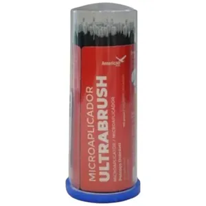 Microaplicador Ultrabrush Cilíndrico American Burrs 100 Unidades (MP)