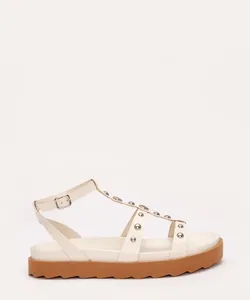 sandália flatform com tachas oneself off white 35