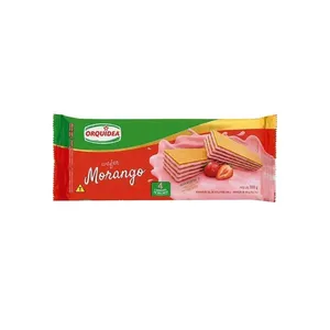 Wafer Orquidea 120g Morango WAFER ORQUIDEA 100/120G MORANG